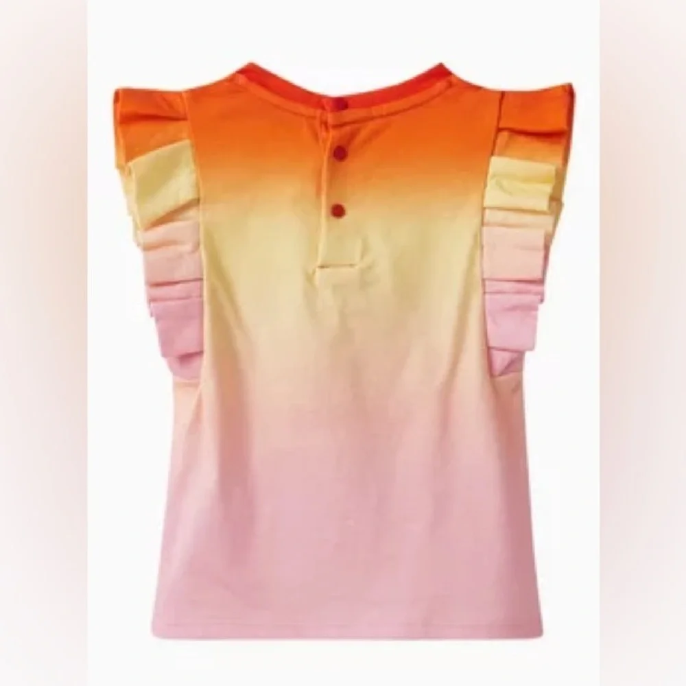 GIVENCHY Ruffled Ombré Cotton Shirt Size 6M - Picture 2 of 15